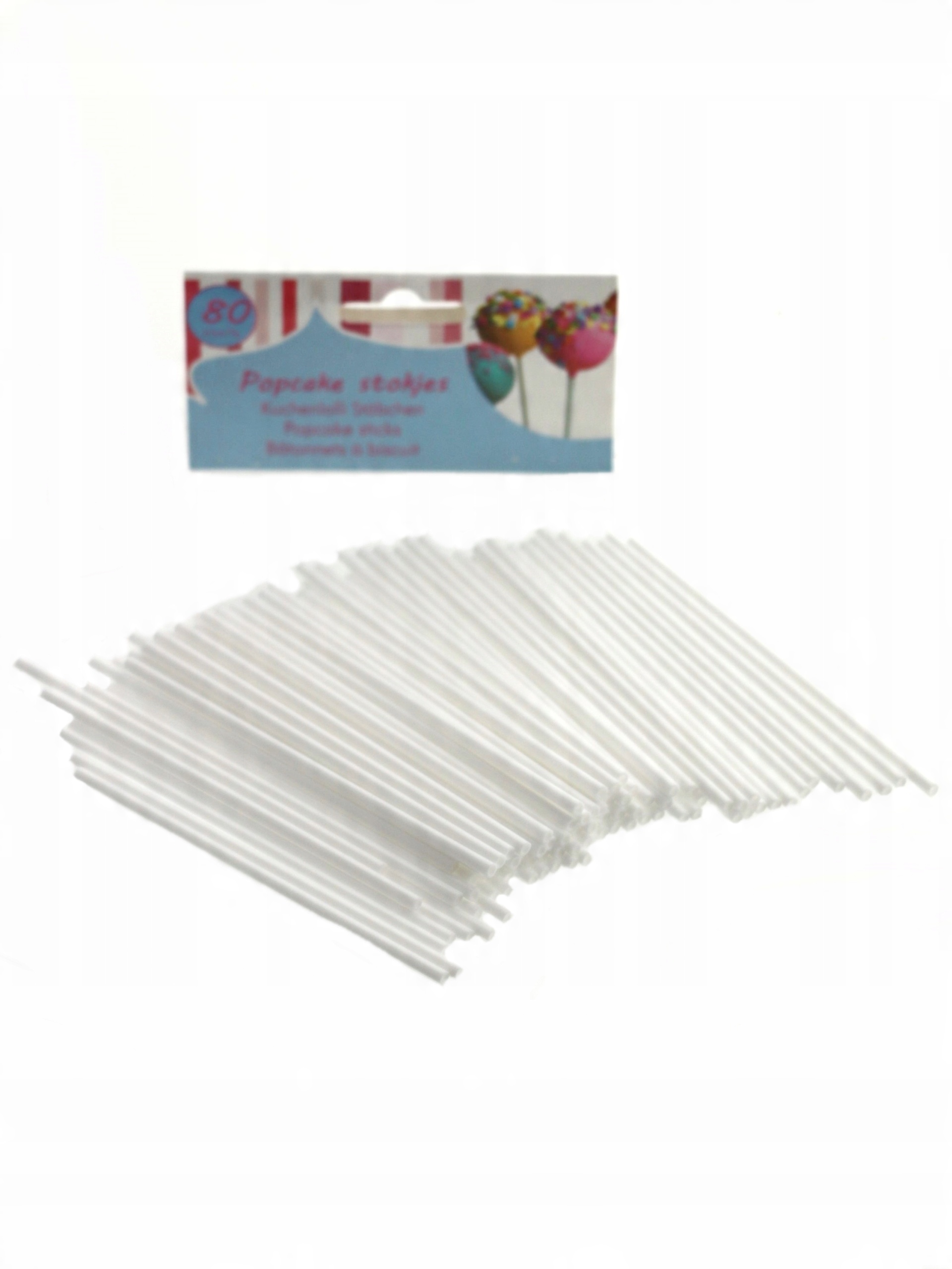 

Plastikowe patyczki do lizaków Cake Pops kpl 2 x80