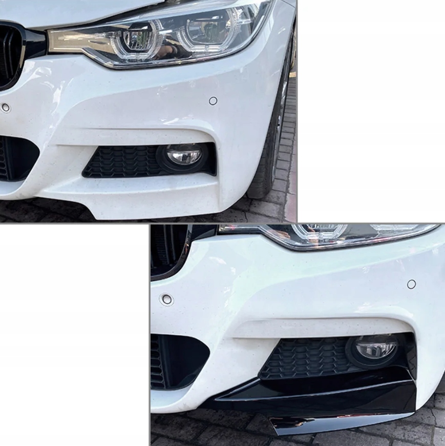 SPLITTER DOKŁADKA ZDERZAKA PRZÓD BMW F30 F31 M SPORT FLAPSY CZARNY POŁYSK Numer katalogowy producenta F30F312012/2018