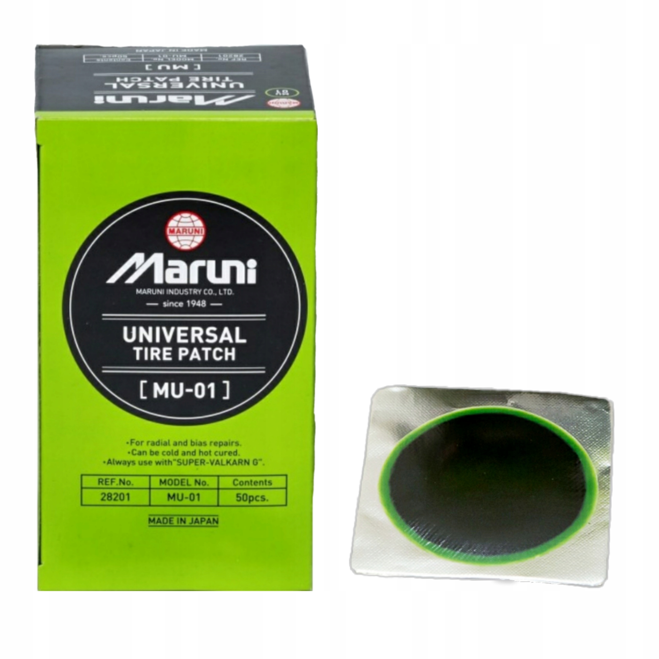 ŁATKA, ŁATKI DO OPON GUT-01 MARUNI 50szt WULCAR Marka Maruni