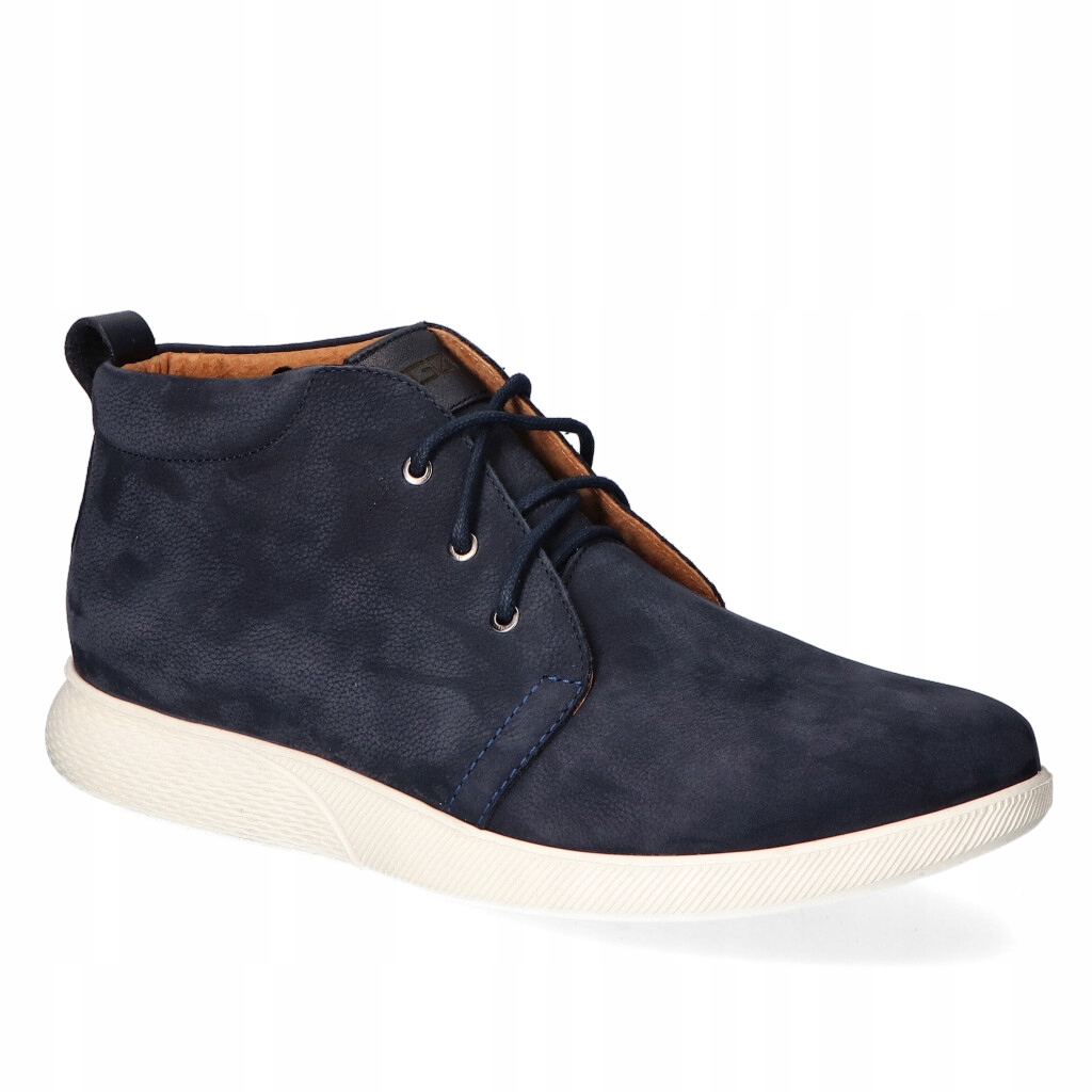 Pánské Polobotky Ego Kožené Tmavě modré nubukové