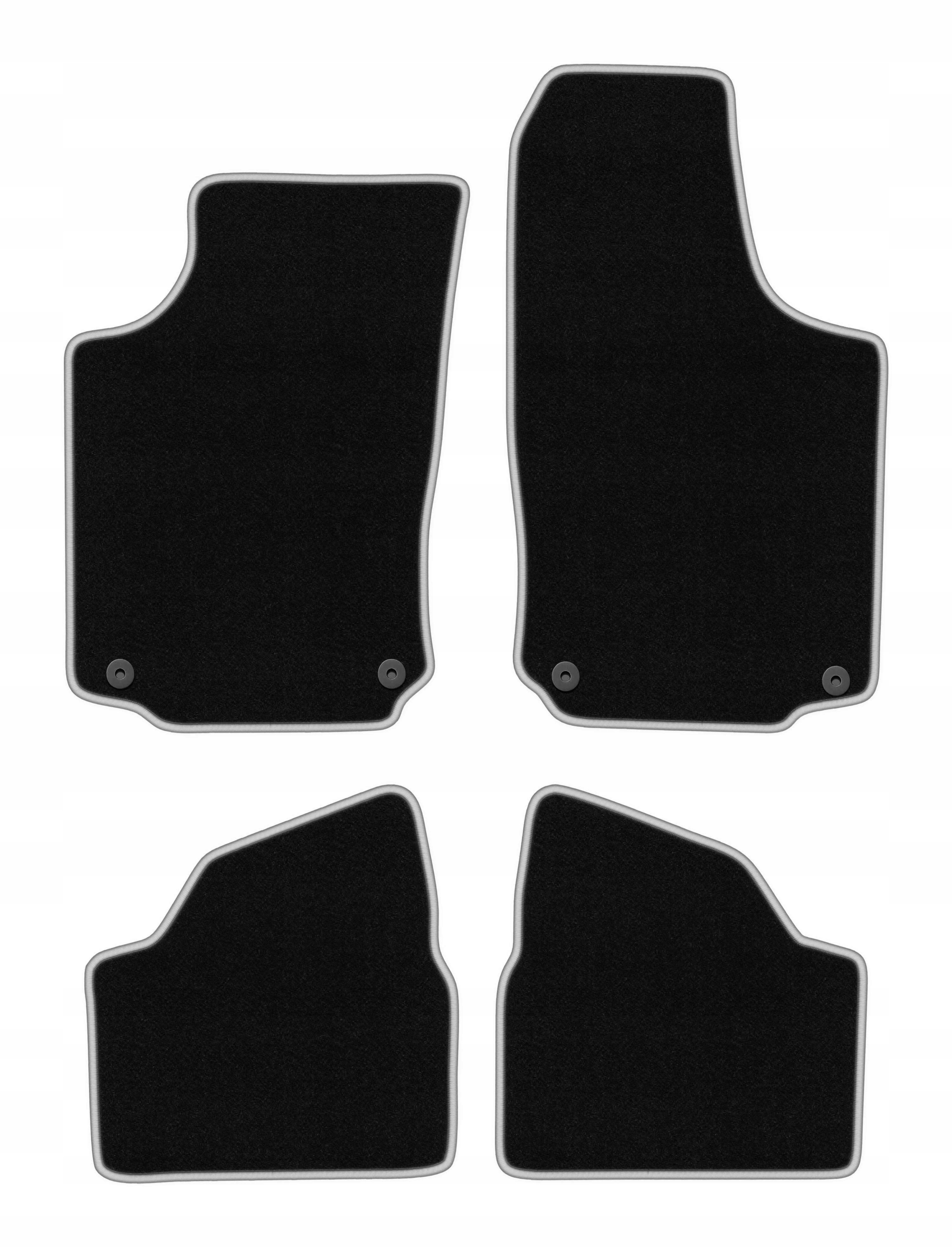 Velurové koberce pro Opel Corsa C 2000-2006 komplet Carlux-silver 4 ks