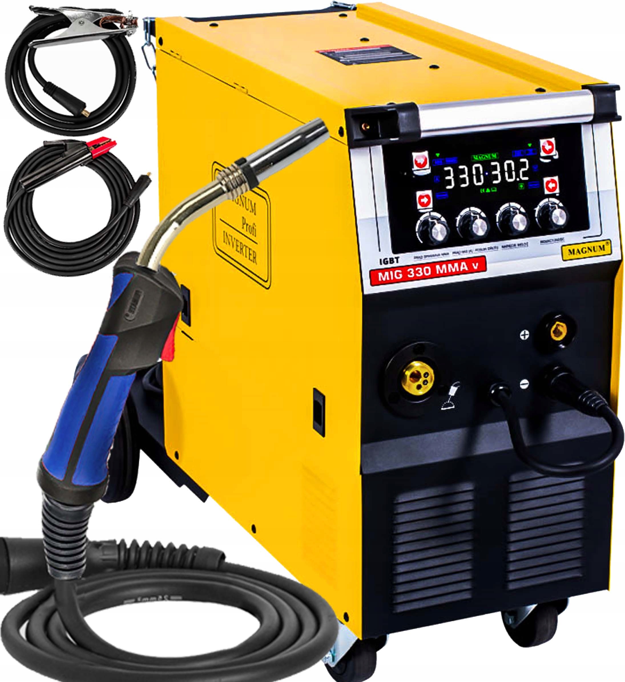 ПОЛУАВТОМАТИЧЕСКИЙ СВАРОЧНЫЙ АППАРАТ 330A MAGNUM MIGMAG MMA 400V