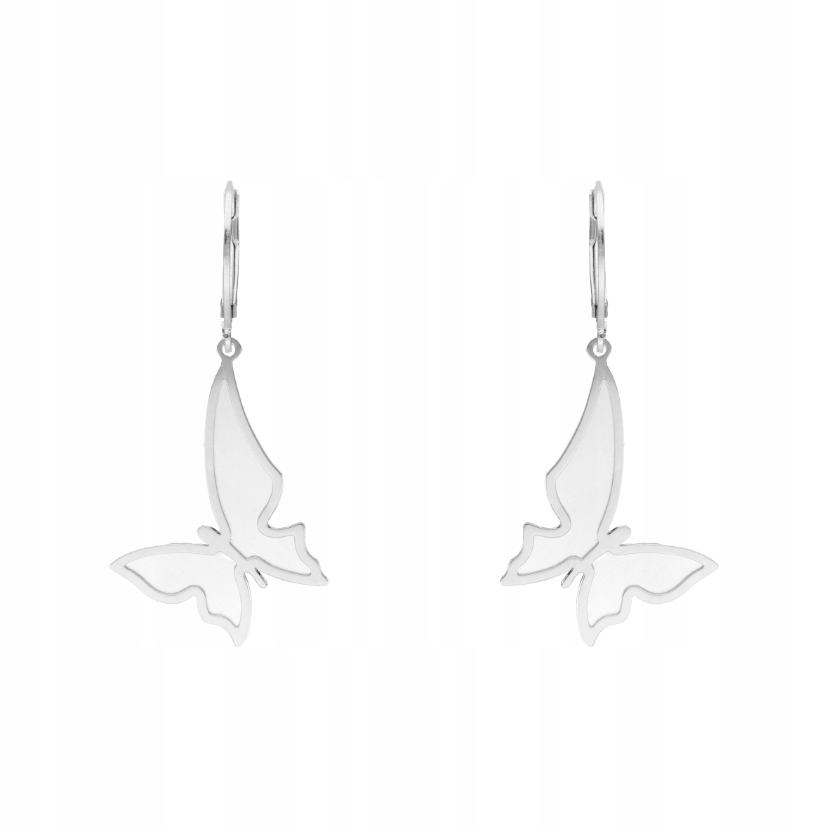 Stříbrné náušnice motýli titan