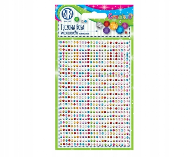 

Tęczowa rosa naklejki dekoracyjne kryształki k
