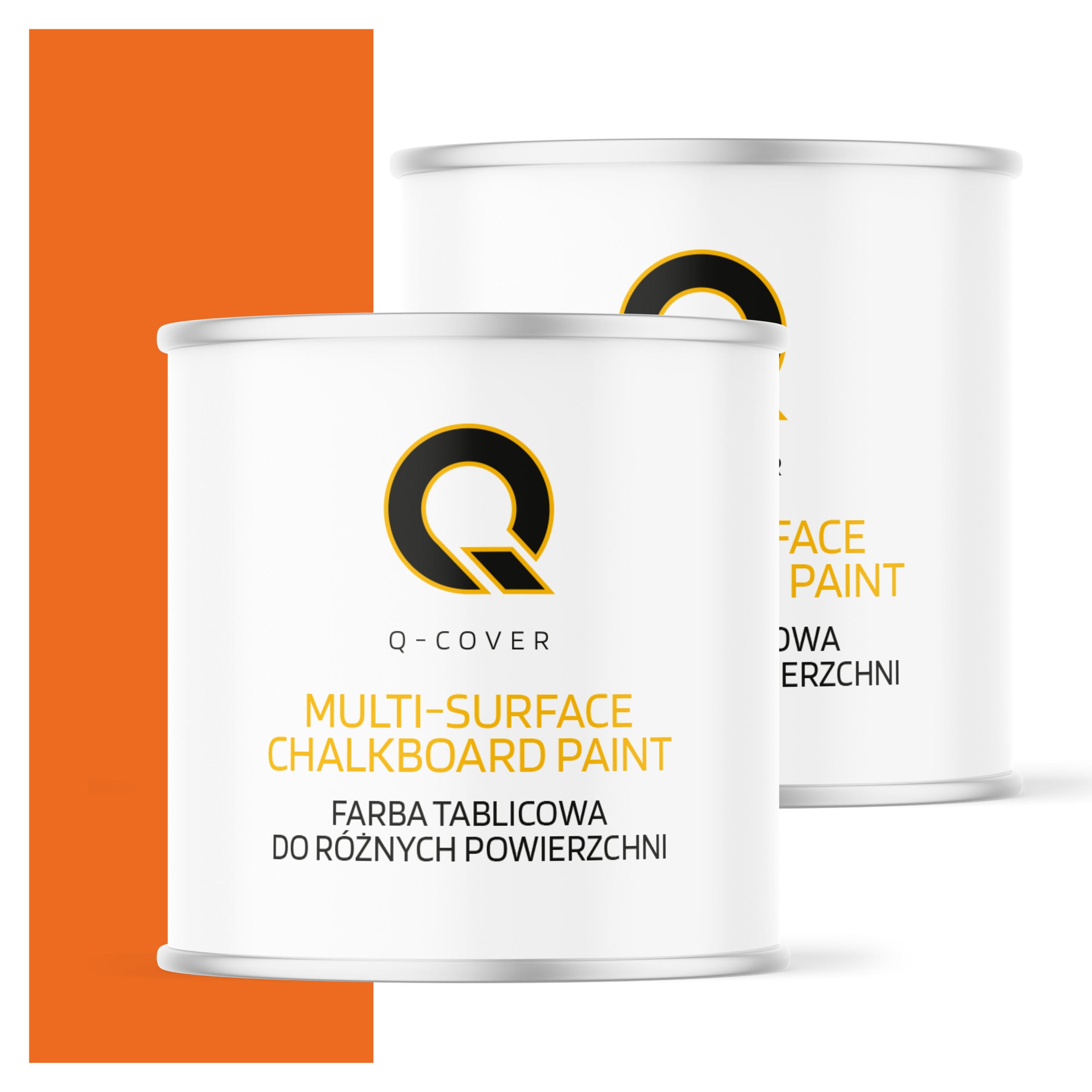 Dekoratívna tabuľová farba Dobre kryjúca 2,5L Červená oranžová RAL2008