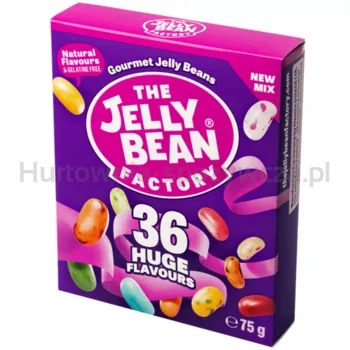 Žvýkací bonbóny The Jelly Bean Factory 36 příchutí, mix 75 g