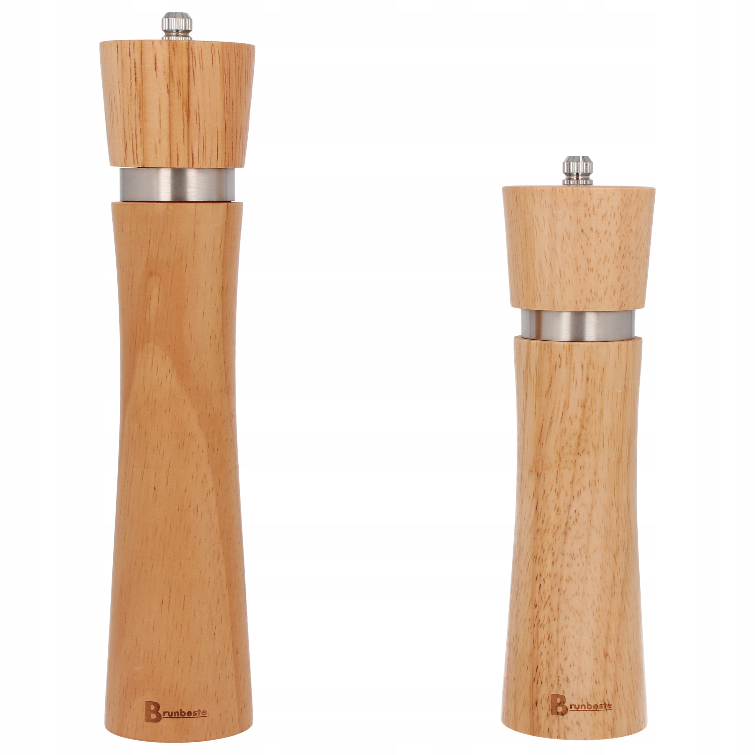 

Zestaw komplet młynków do soli i pieprzu drewniane
