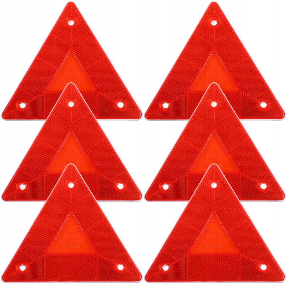 ODBLASK TRÓJKĄTNY SAMOCHODOWY ARKUSZ ODBLASKOWY 6 SZT. Producent inny