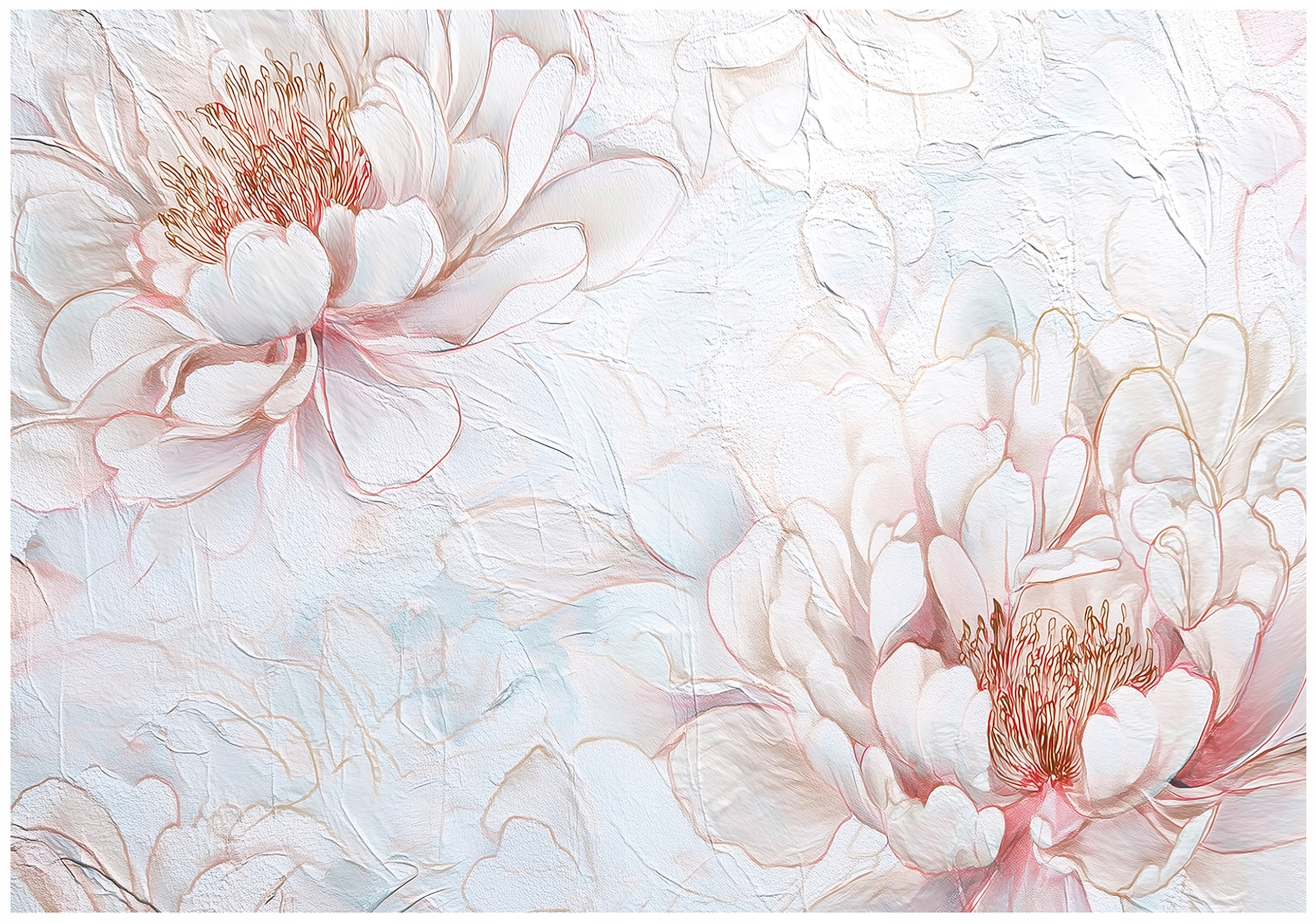 Fototapeta Květiny Pivoňky Abstrakce Na Zeď Ložnice Obývací Pokoj 200x140