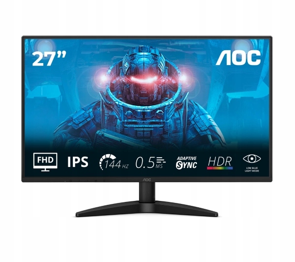 Monitor Led Aoc 27B36X 27" Ips Full Hd 144Hz 0,5ms Mprt Gamingowy