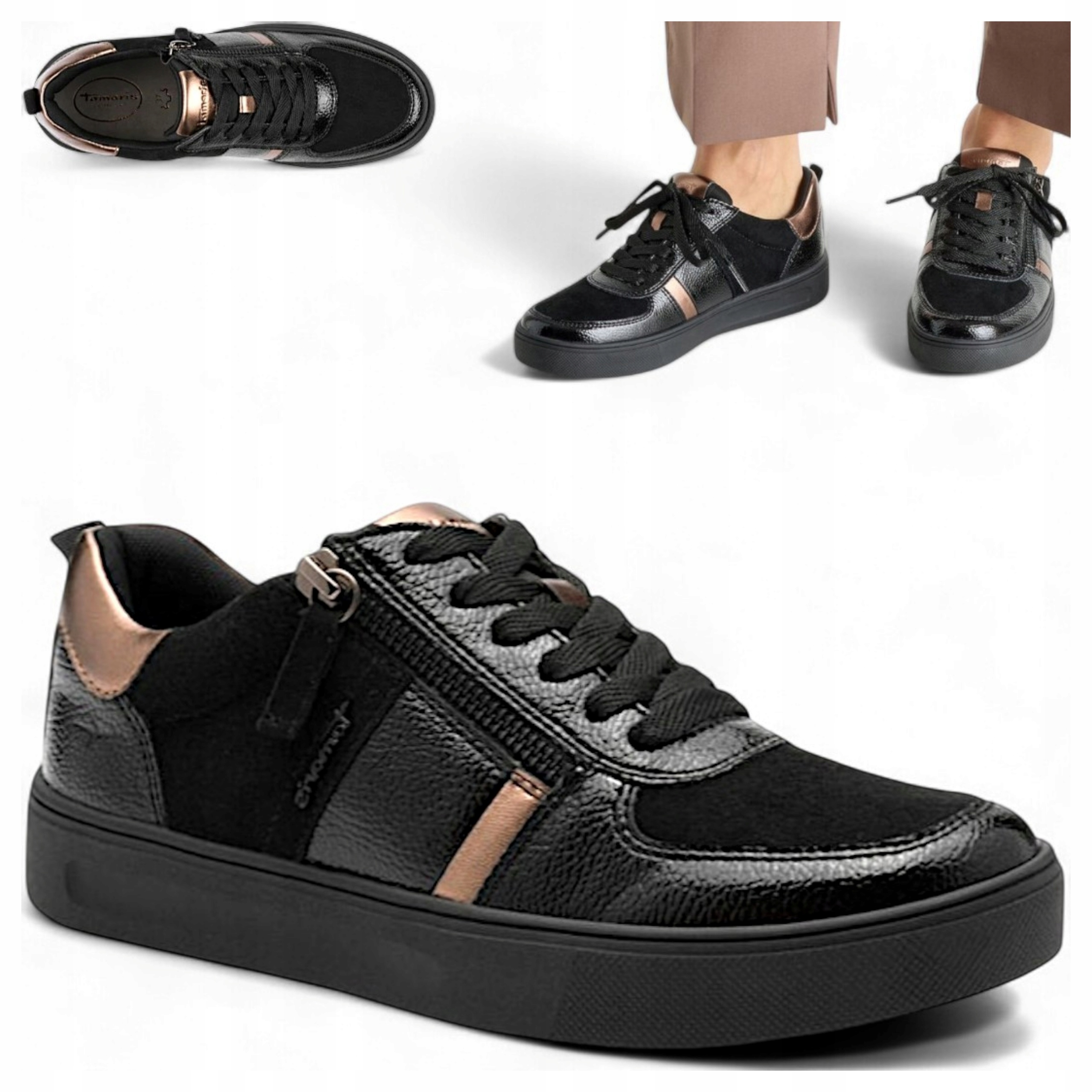 Tamaris 40 Dámské polobotky Přírodní Kůže Lehká letní obuv platforma