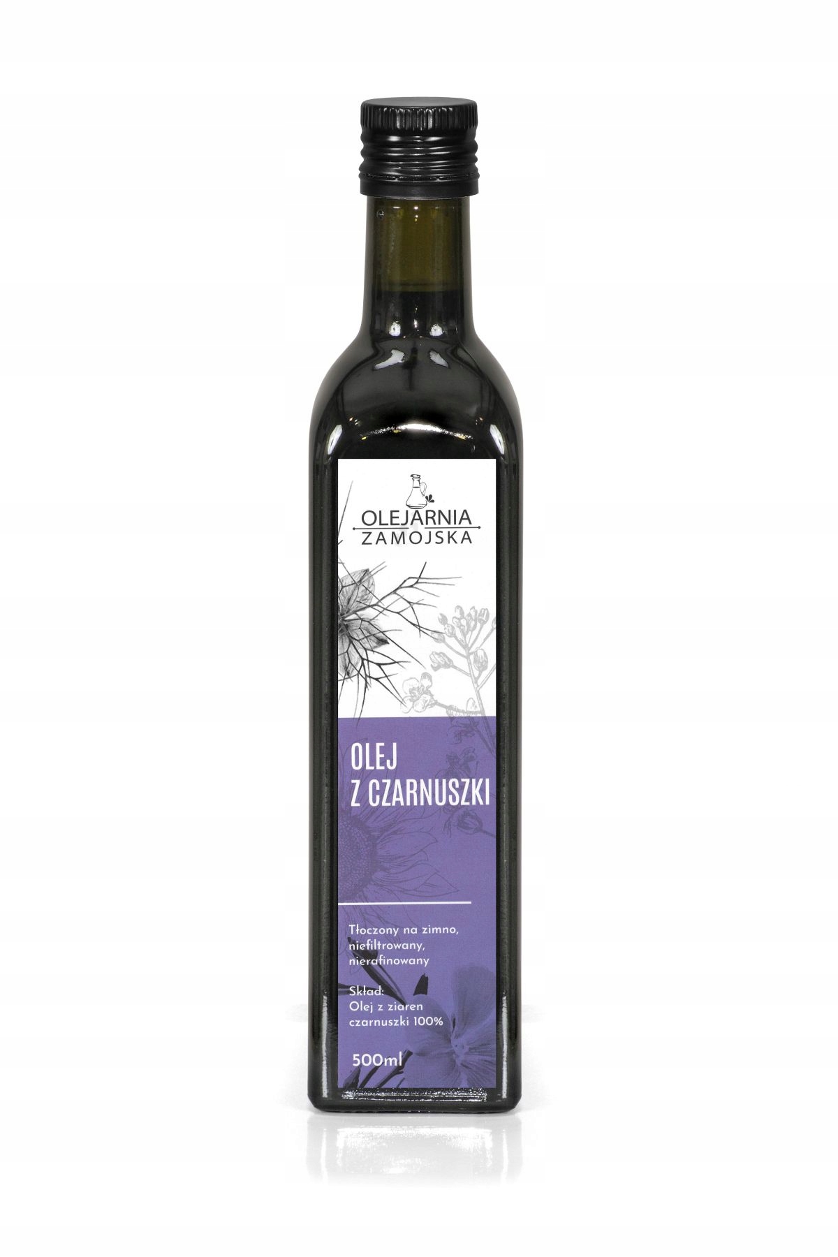 

Olej z czarnuszki 500ml Olejarnia Zamojska
