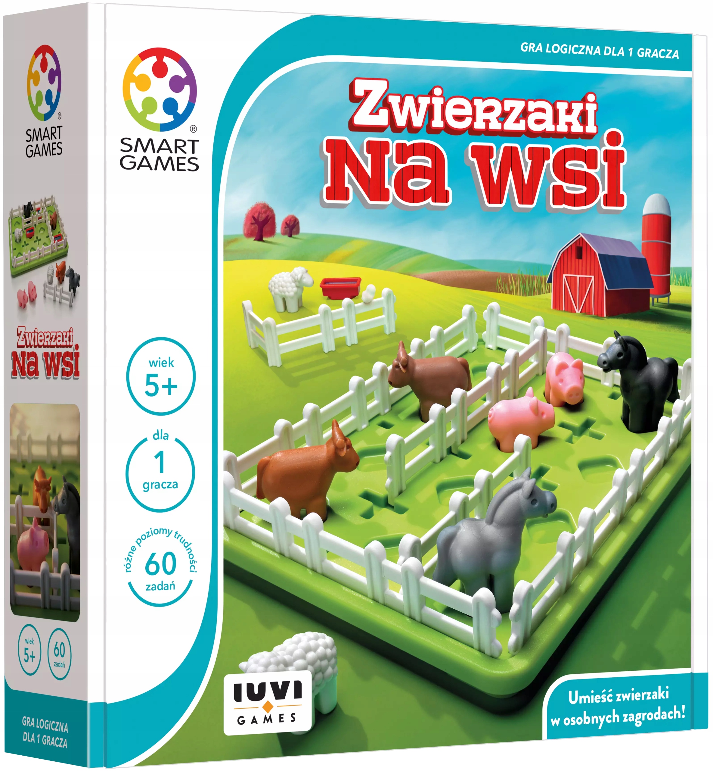 Gra Logiczna Smart Games Zwierzaki Na Wsi Układanka Edukacyjna Dla Dzieci