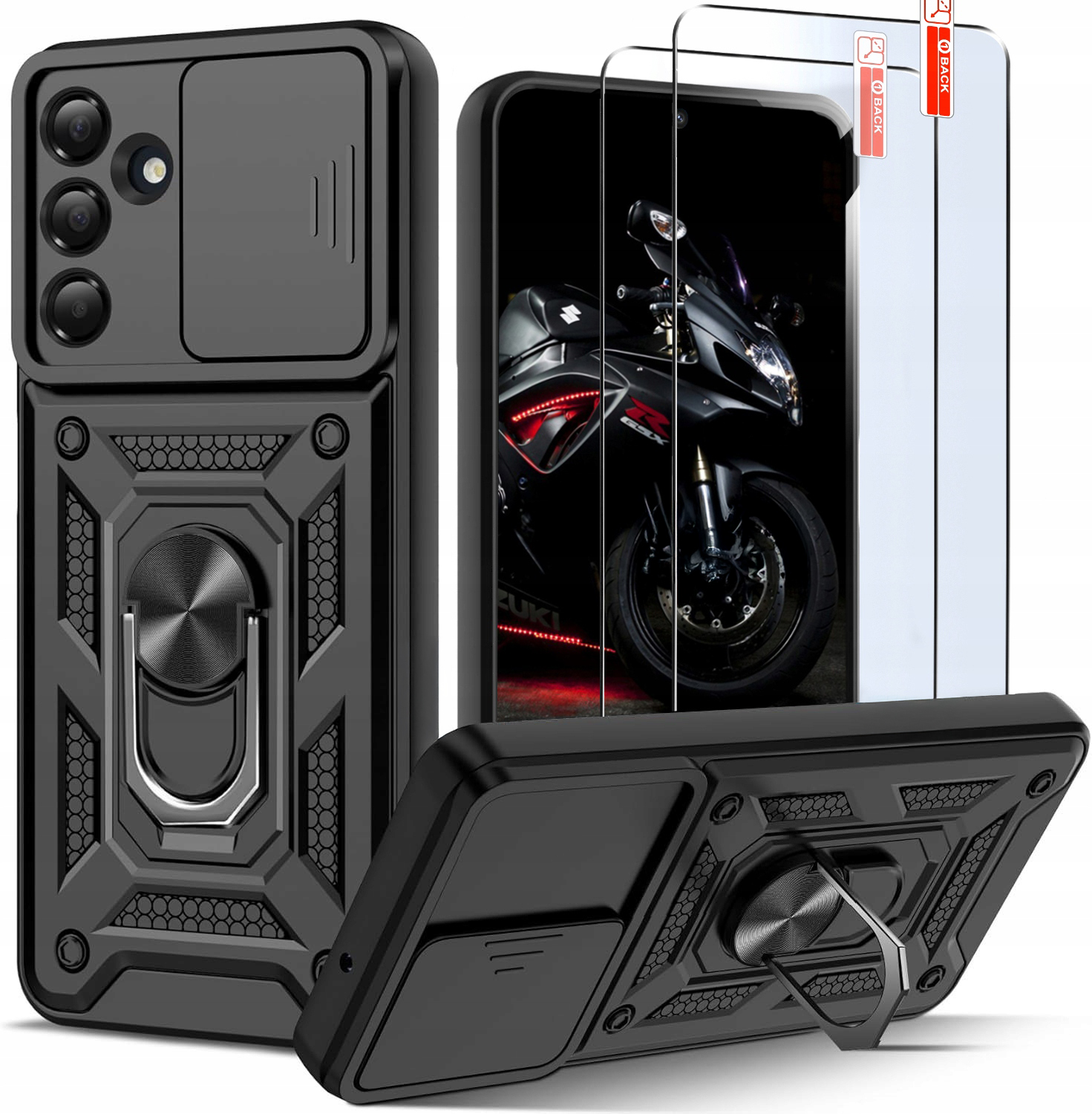 Etui Pancerne Case 2x Szkło Hartowane 9H Pro+ Do Samsung Galaxy S26 5G