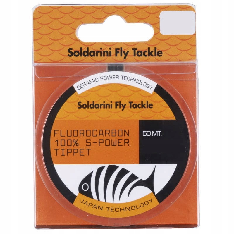 Fluorocarbon Soldarini S-Power Tippet 50m 0.251mm Duże Ryby, Troć, Łosoś