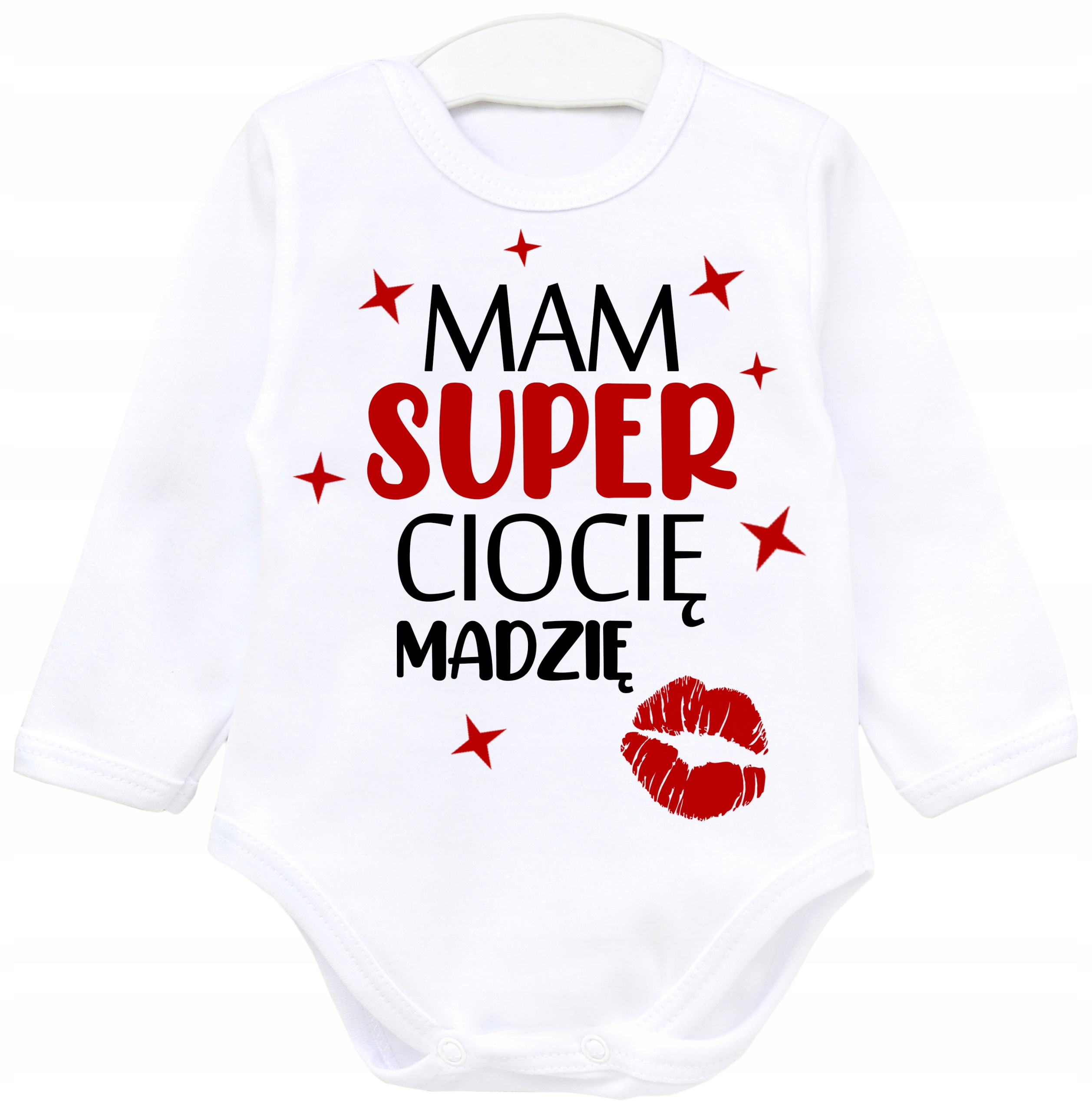 

Body z długim rękaem Mam super ciocię Imię r. 62