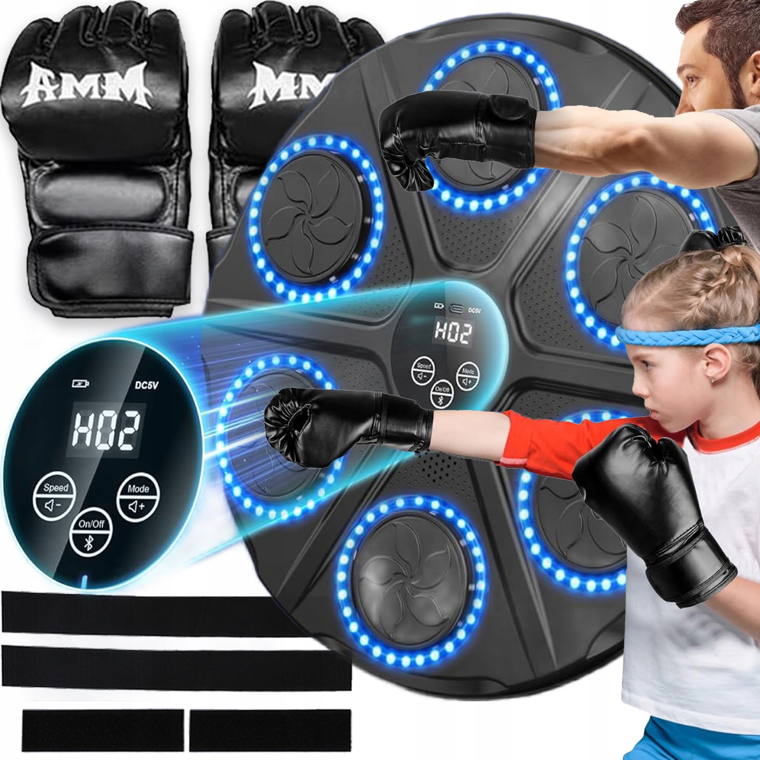 Kids Boxovací Štít Trenér Boxu Boxovací Stroj Rukavice Music