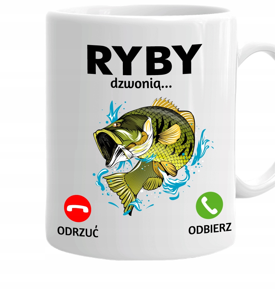 

Kubek Wędkarza ryby dzwonią na urodziny