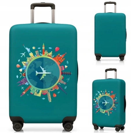 Pokrowiec Ochronny na Walizkę – Z Motywem Samolotu, Samolot, Rozmiar L 60 L