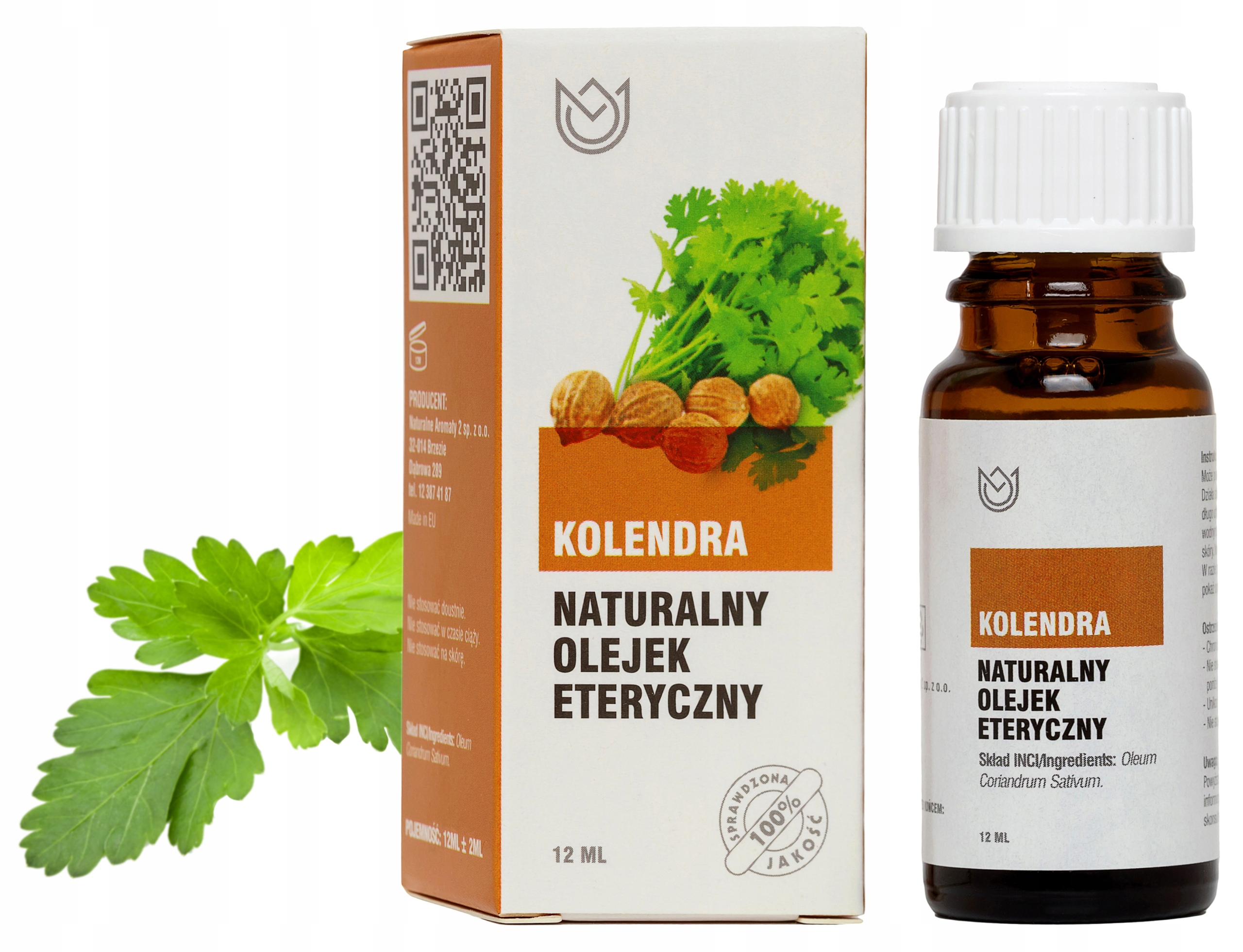 

Kolendra Olejek Eteryczny 12 ml, Kolendrowy