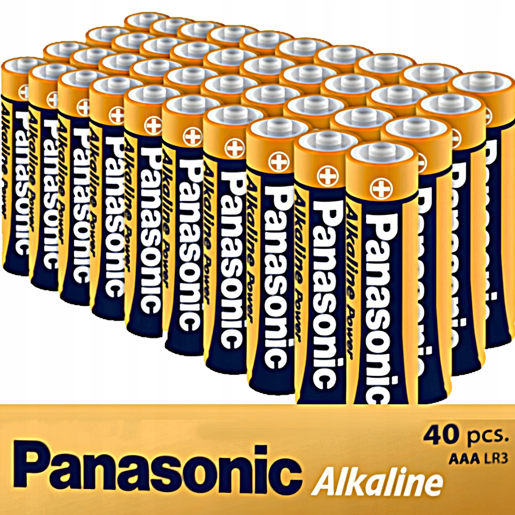 40x nejsilnější alkalické baterie Panasonic Power LR03 Aaa