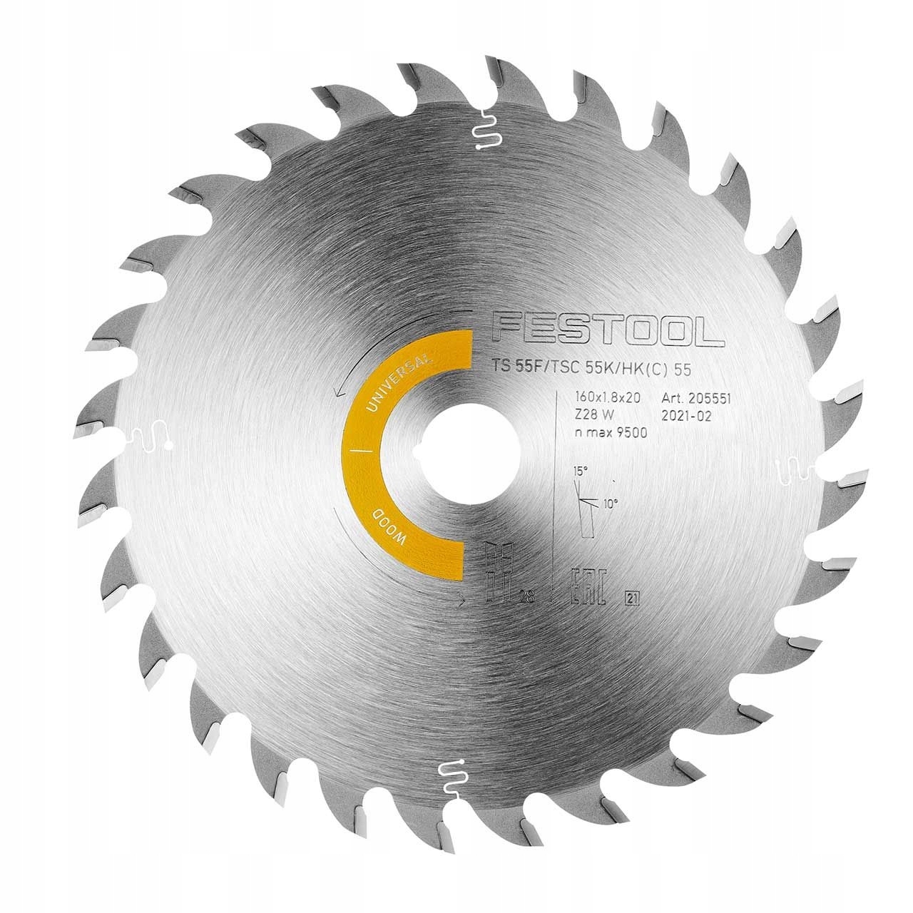 Festool pilový kotouč Wood Universal Hw 160x1,8x20 W28 28Z pro TS55