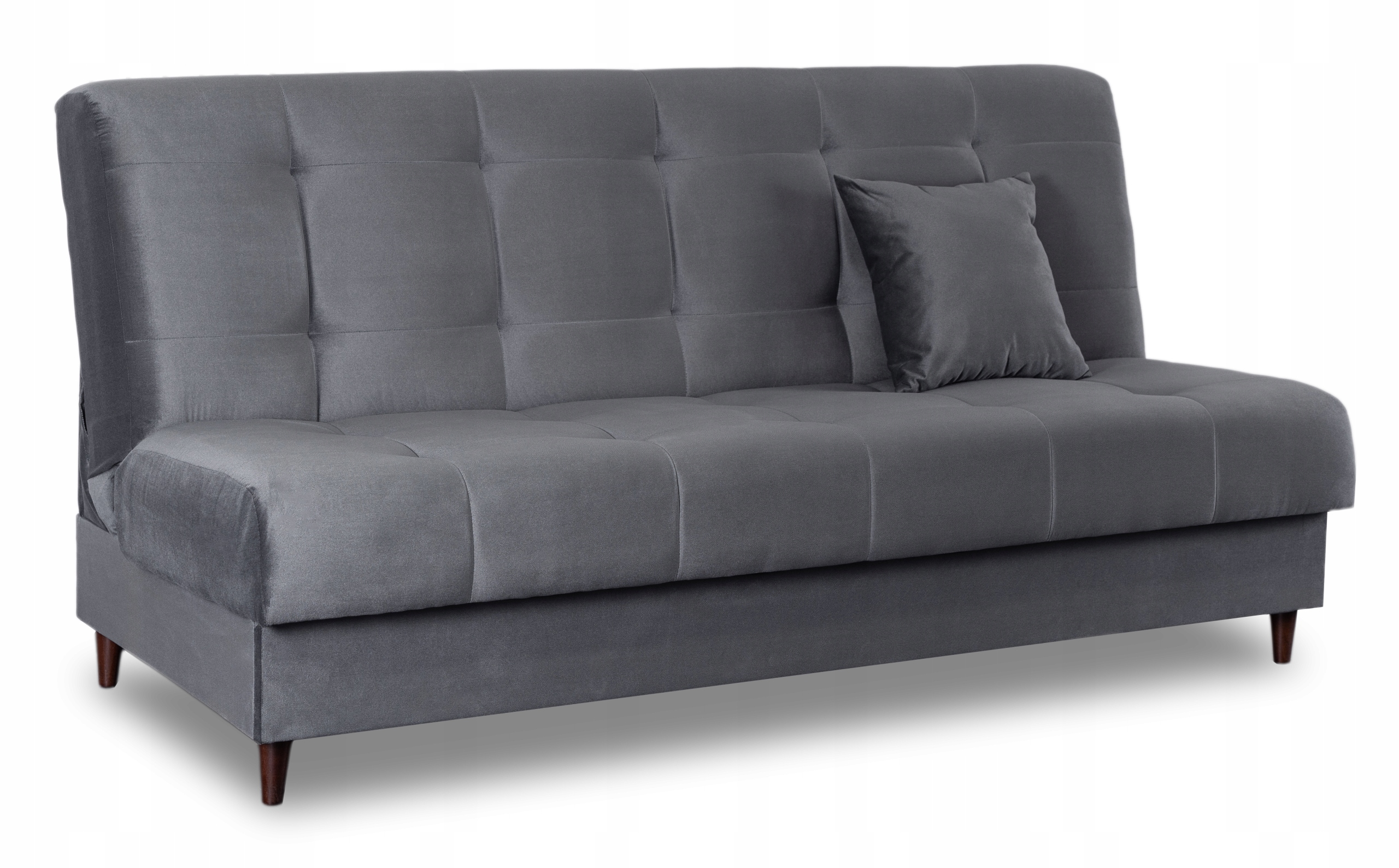 Rozkládací pohovka s funkcí spaní, dvoumístná, šedá Lima