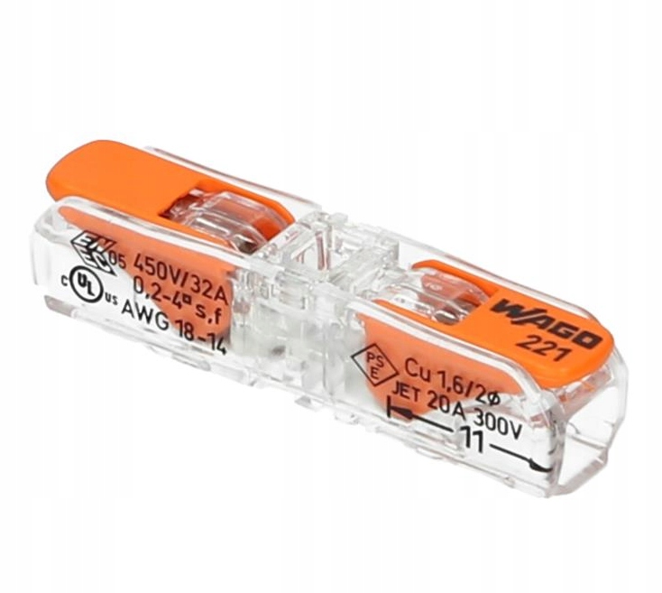

Wago Szybkozłączka przelotowa 0,2-4 mm² 6 szt