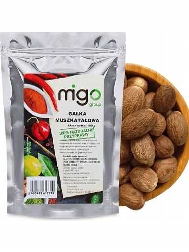 4x Muškátový Oříšek celý 100 g MIGOgroup