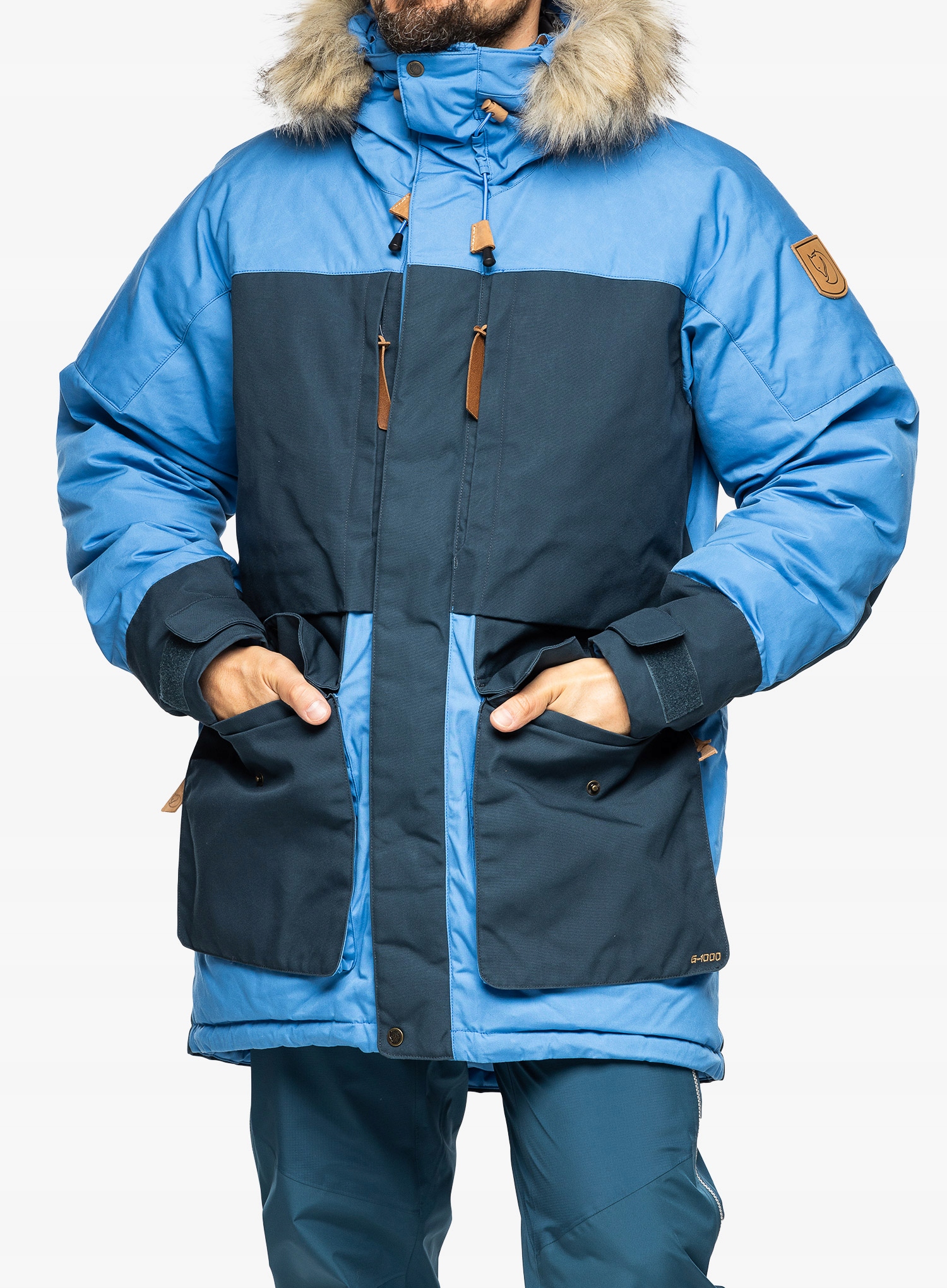 Kurtka zimowa Fjallraven Polar Expedition Parka un blue/mountain blue S