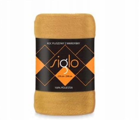 

Koc Siglo 150x200 Zółty musztarda miękki puszysty