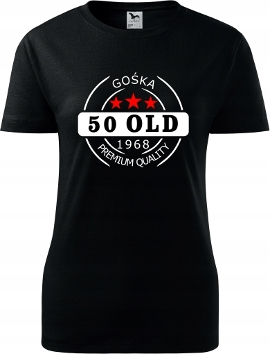 

Prezent Urodziny 50 Koszulki T-shirt Dla Niej 24 H
