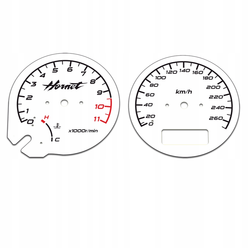 Honda CB 900 Hornet 2002-2007 Ciferníky Hodiny BIELE