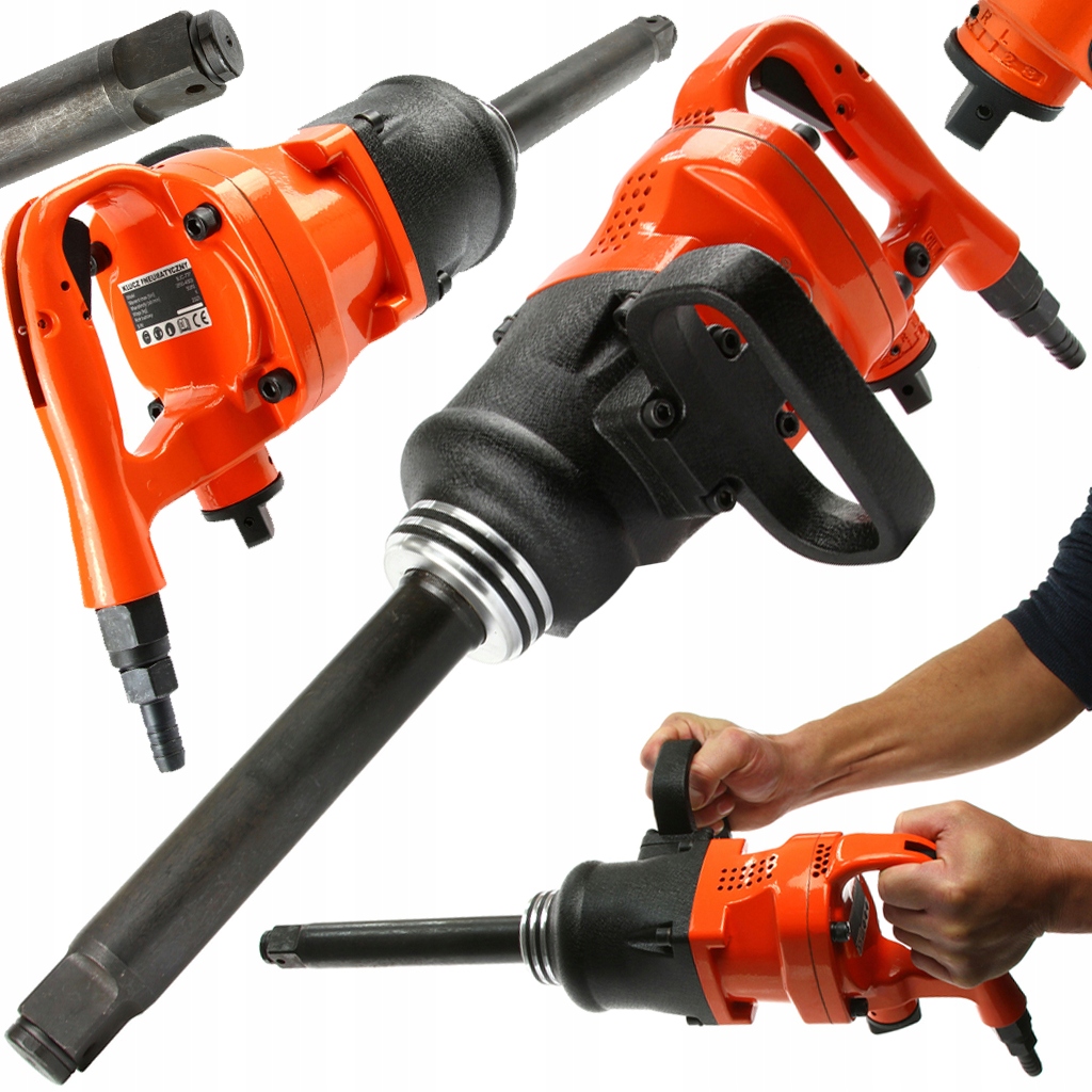 PNEUMATYCZNY KLUCZ UDAROWY 1'' 4500NM BJC KÓŁ TIR 5000 RPM 22CM TWIN