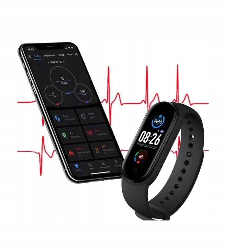 M4 SMARTBAND OPASKA SPORTOWA PULSOMETR SMARTWATCH Obsługa ładowania bezprzewodowego nie