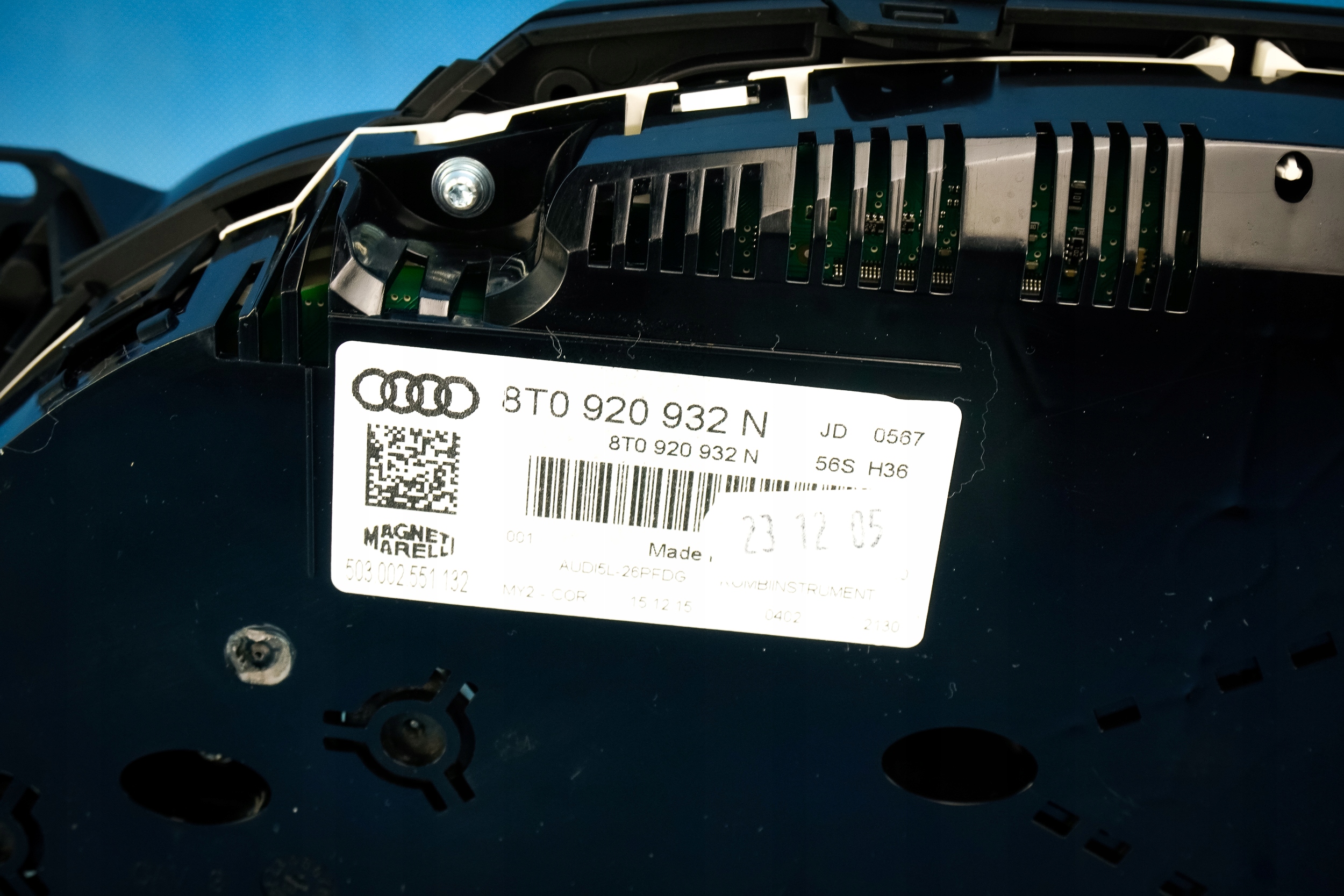 dials clock dials Audi A5 8T Lift 8T0920932N