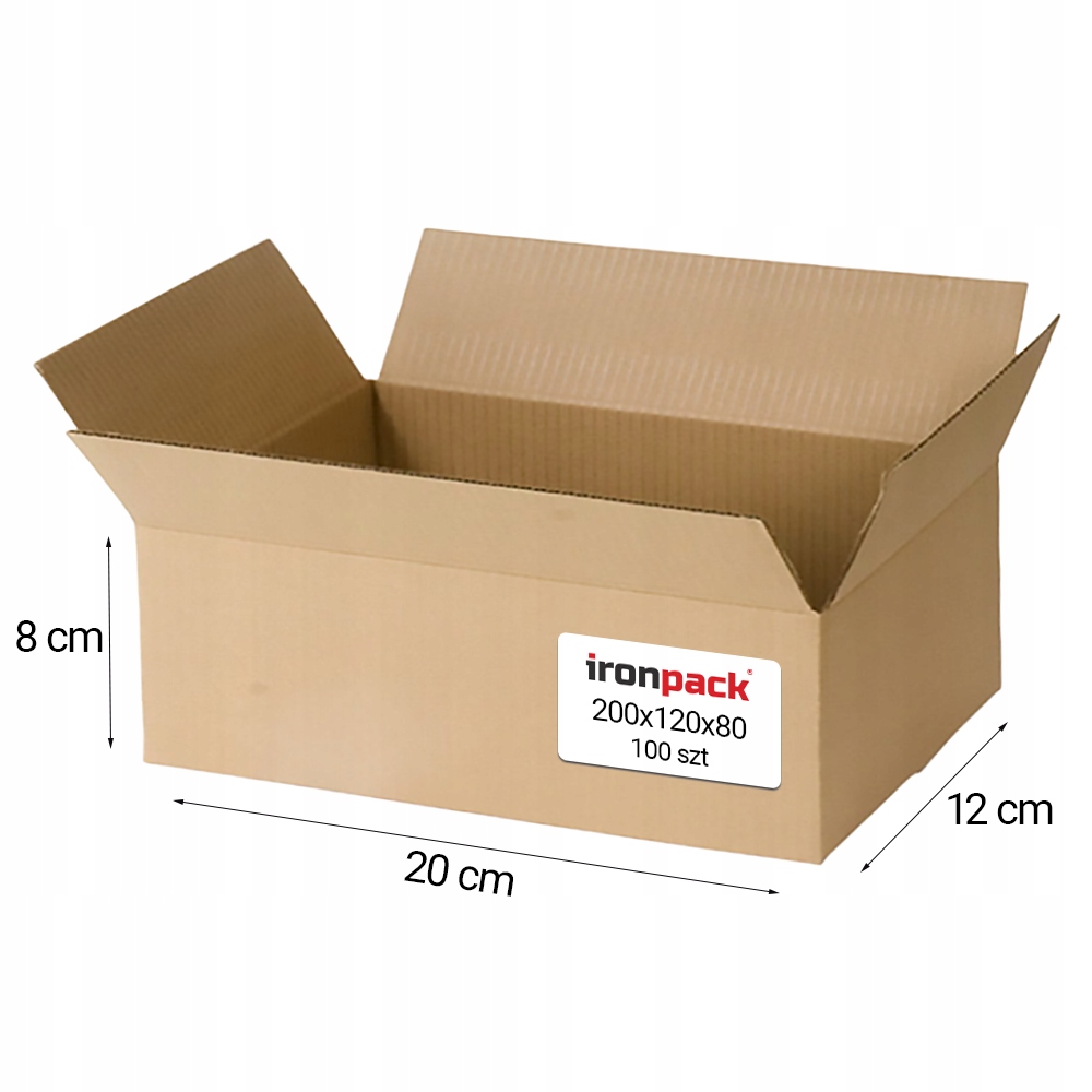 KARTON KLAPOWY 200x120x80 Pudełko PACZKOMAT A - 100szt EAN (GTIN) 5903900013192