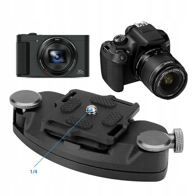 KLIPS MOCOWANIE UCHWYT NA PASEK DO APARAT DSLR 1/4 Materiał dominujący inny