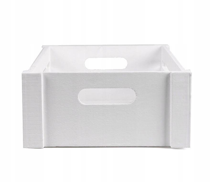BIAŁA PROSTOKĄTNA DREWNIANA SKRZYNKA 32x23x11,5 cm Kod producenta CSH-H1613.M