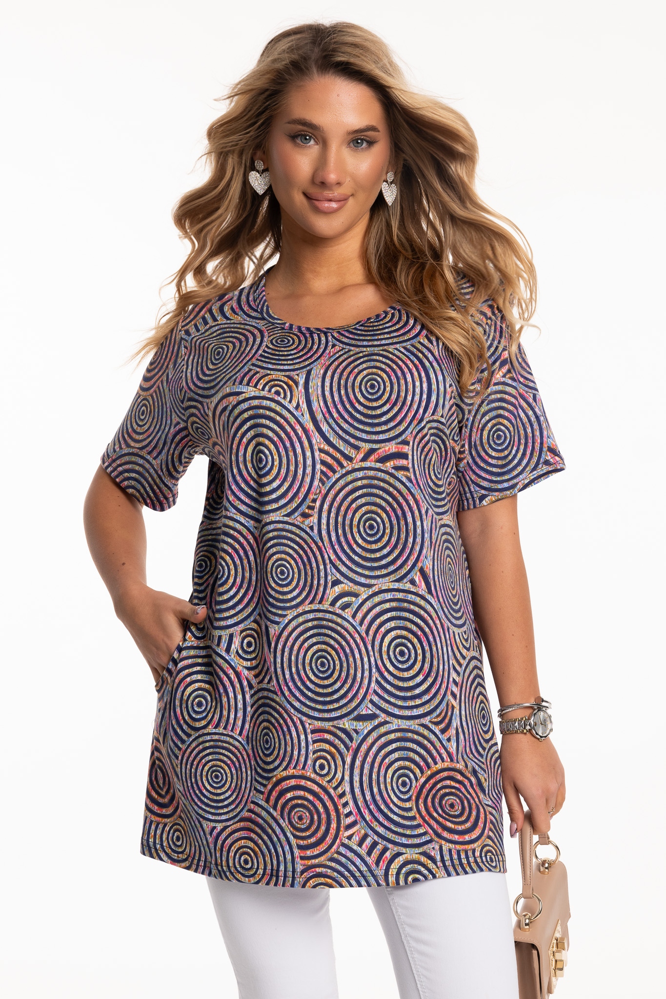 Subtelna Zjawiskowa Kobieca BLUZKA DAMSKA Dużo Rozmiarów Rozmiar XL