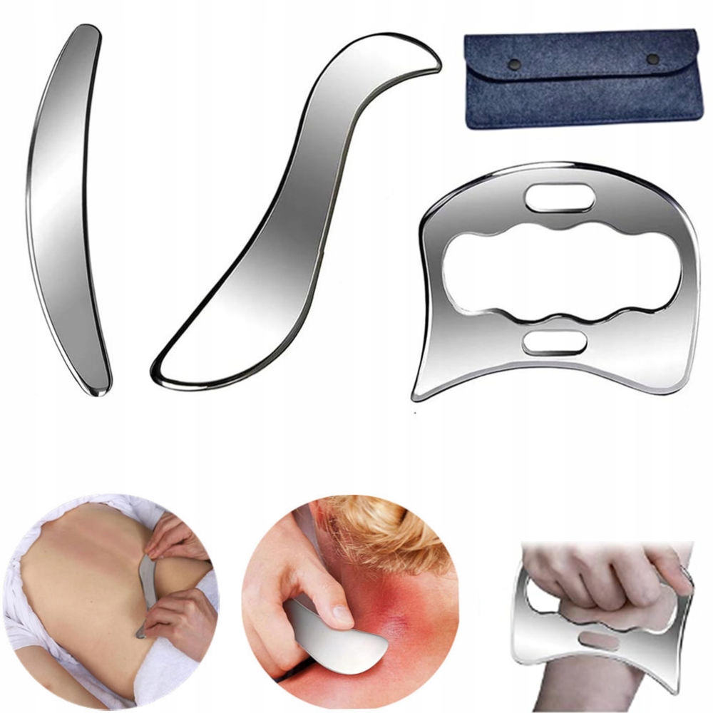 3 Ks Škrabací Deska Masážní Nástroj Na Tělo Gua Sha Nástroj