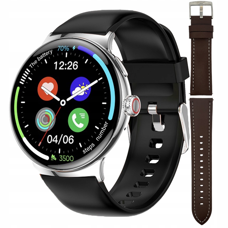 Chytré Hodinky Dámský Hagen HB10.111.534.333-SET, černý řemínek