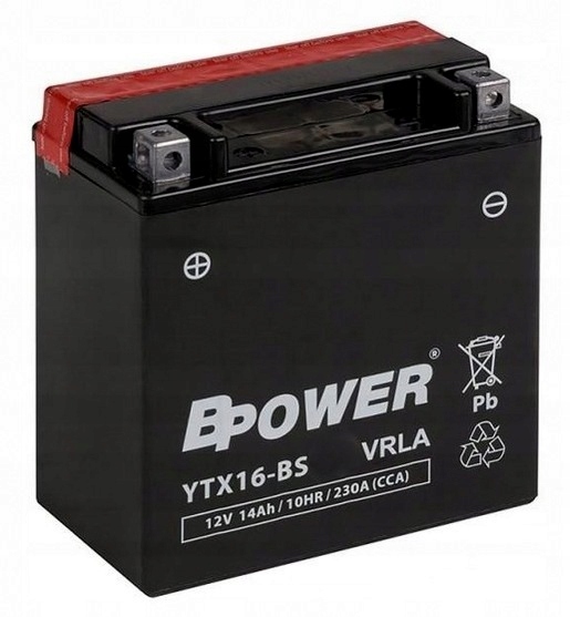Akumulator Bpower AGM YTX16-BS 14Ah 230A