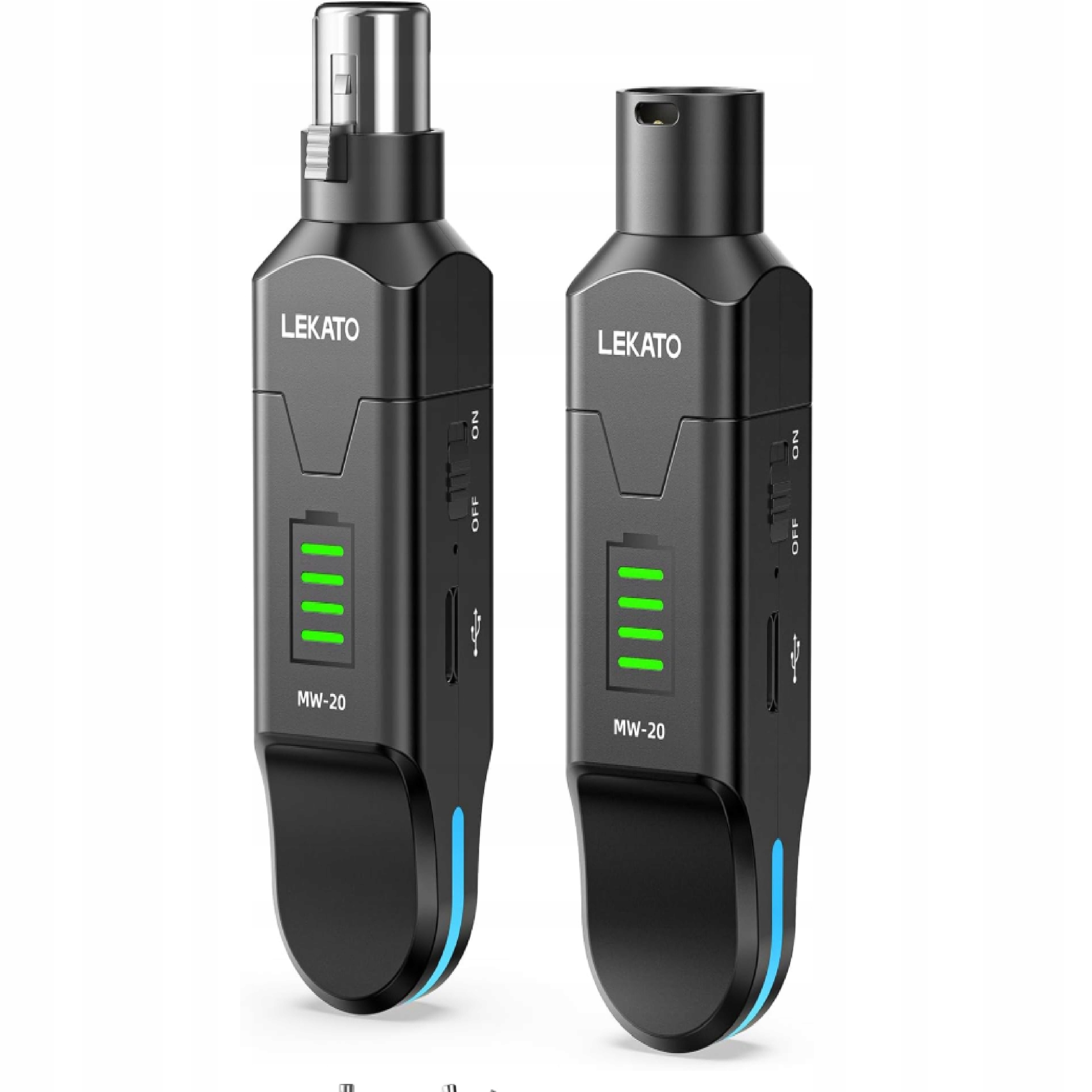 Bezprzewodowy system mikrofonowy Lekato MW-20 2,4GHz nadajnik-odbiornik Xlr