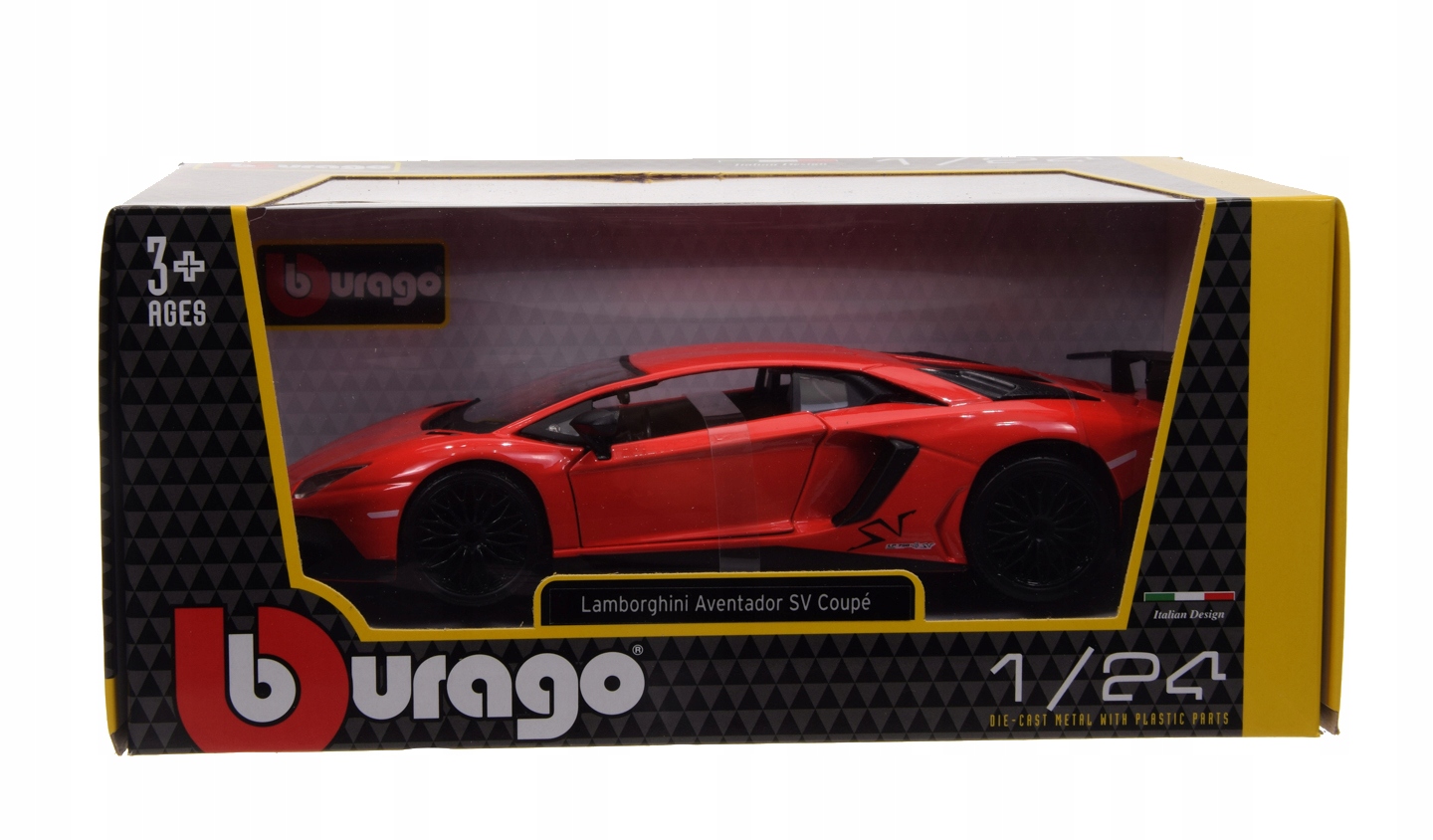 BURAGO 1:24 LAMBORGHINI AVENTADOR MODEL METAL