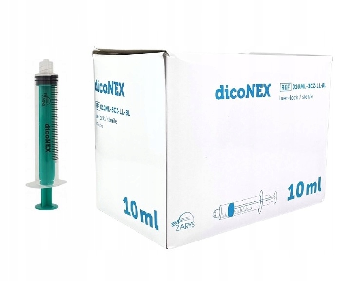 

Strzykawki 3 Częściowe Luer Lock 10ml 100szt