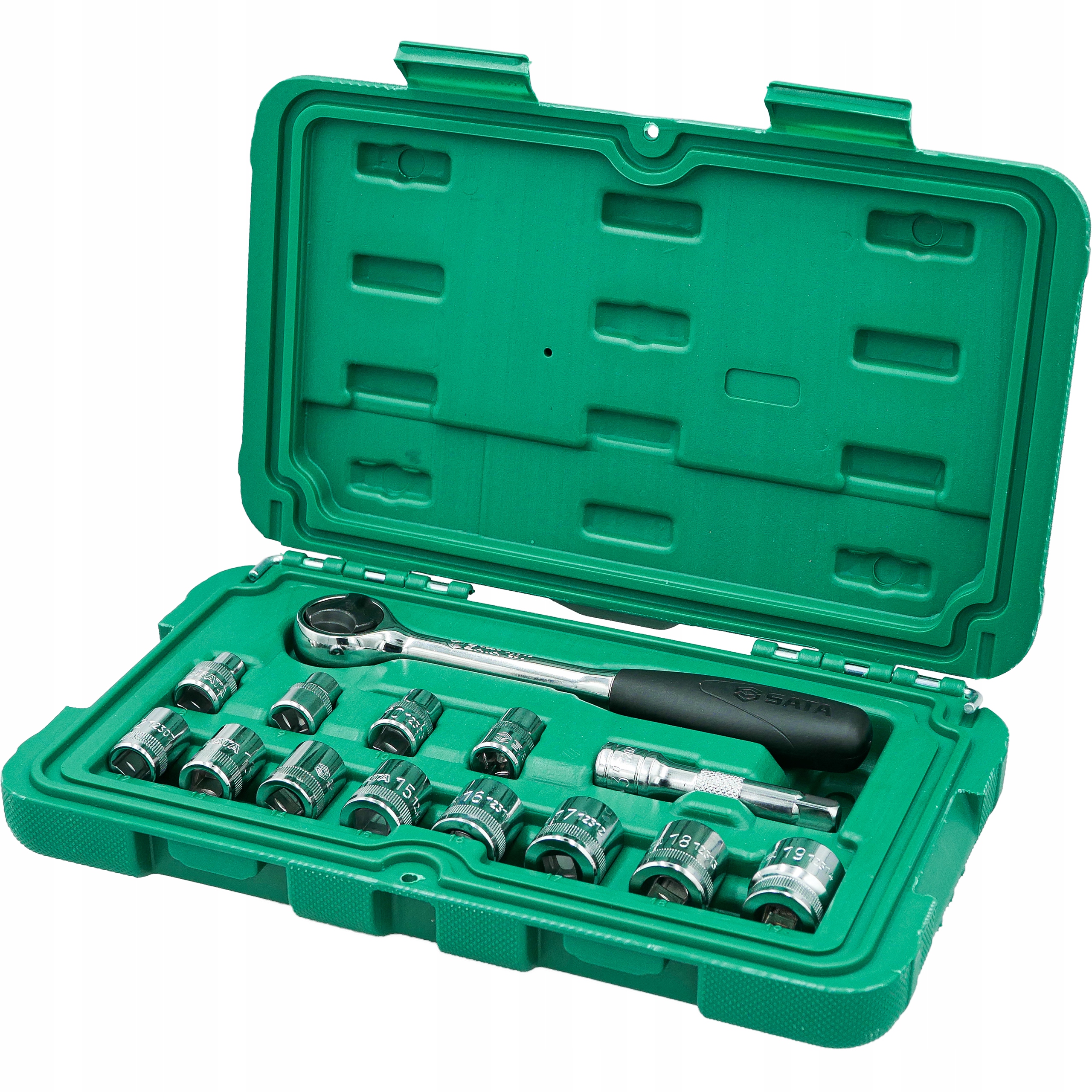 

Sata Zestaw 14 Kluczy Nasadowych 3/8 09523 Walizka