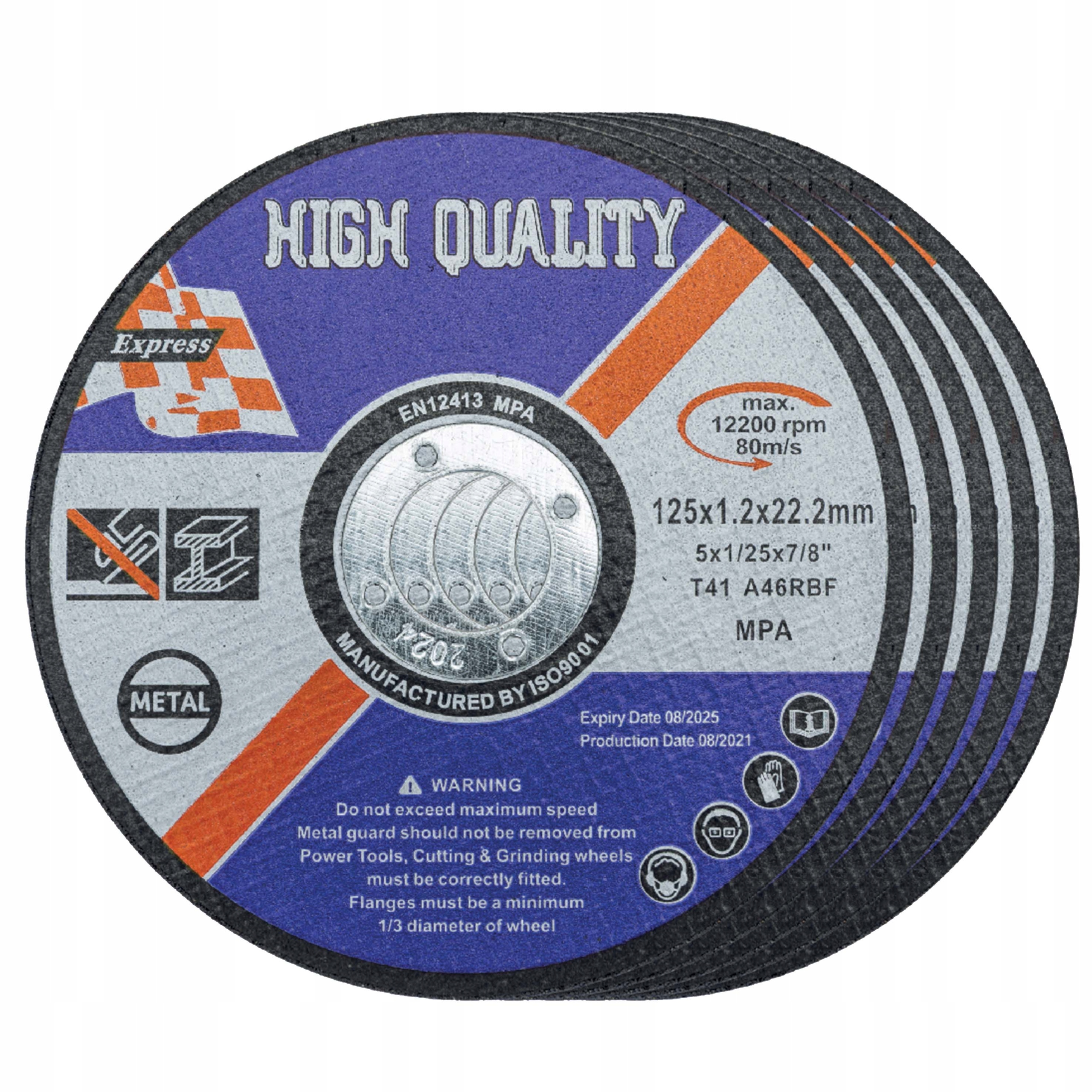 

Tarcza do cięcia metalu 5 szt. 125x1.2x22.2