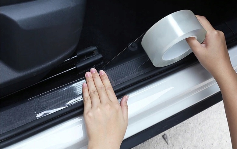 NAKŁADKI NA PROGI LISTWA FOLIA TAŚMA BEZBARWNA Producent inny