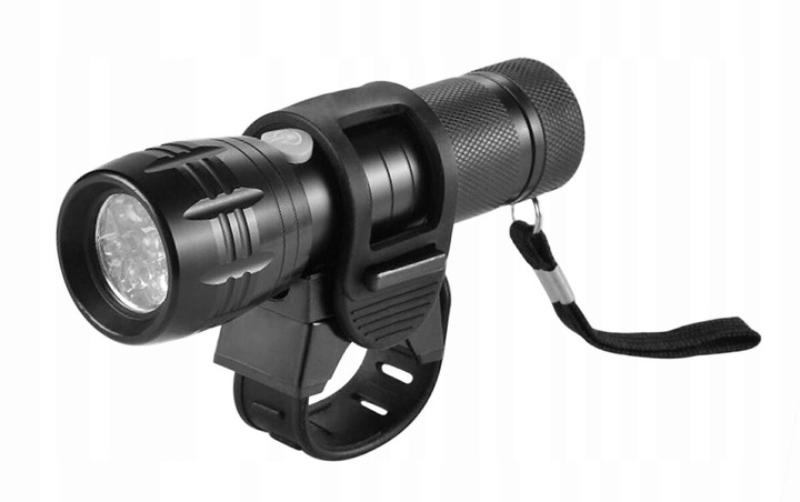 LAMPKA PRZEDNIA ROWEROWA 9-diodowa 4 FUNKCJE